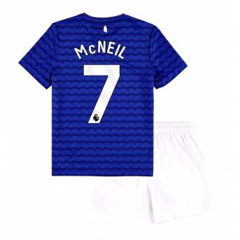 Billige Fotballdrakt Everton Dwight McNeil #7 Replika Hjemmedraktsett Barn 2025-26 Kortermet (med bukser)